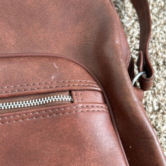 Vintage Interpur Designer Collection Brown Zipper Tote Shoulder Travel Bag - Picture 9 of 16